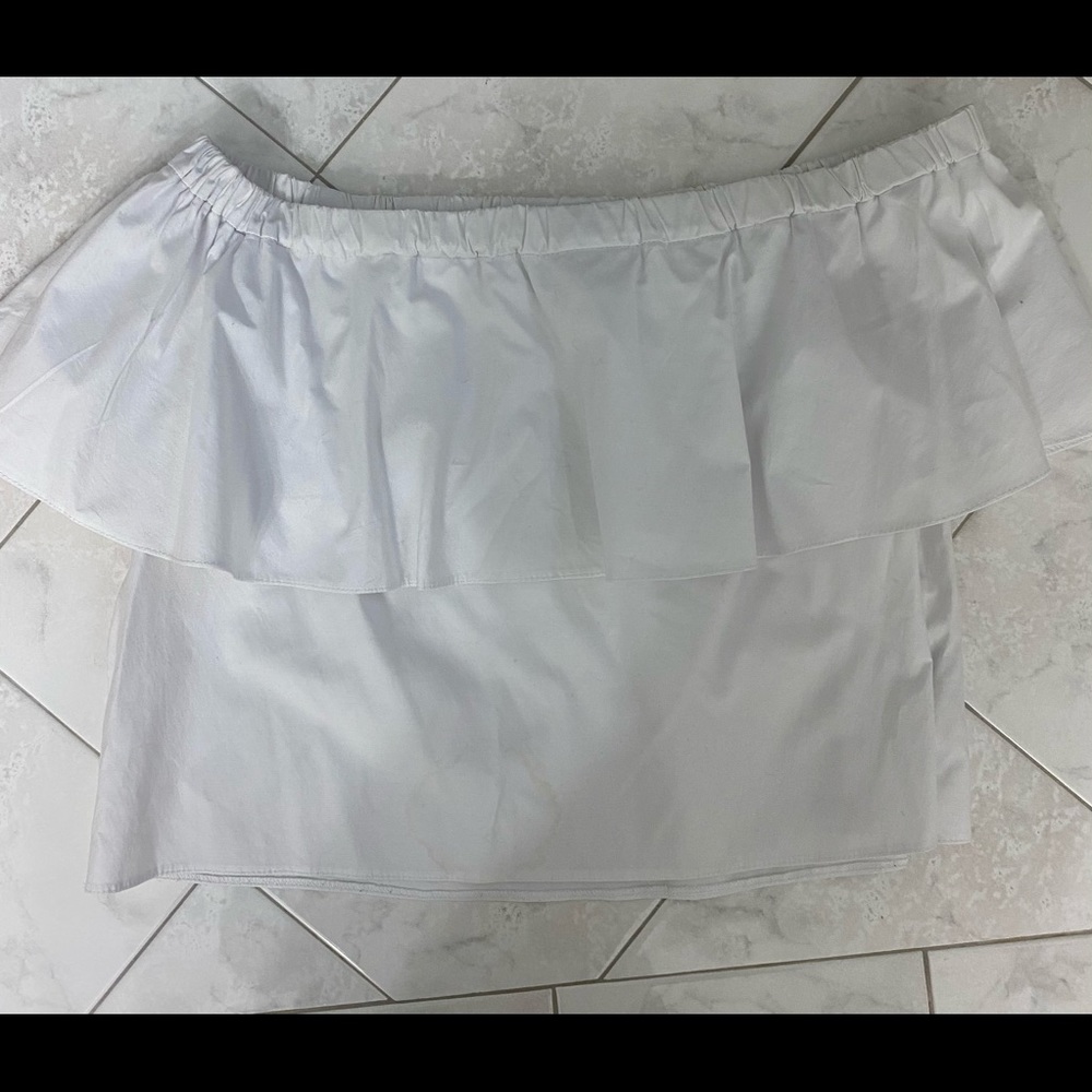 TopShop Off the shoulder white top